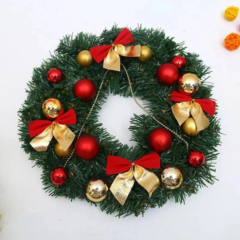 Artificial Green Christmas Wreath Garland Holiday Decoration