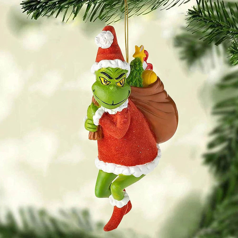 18-Piece Acrylic Green Monster Christmas