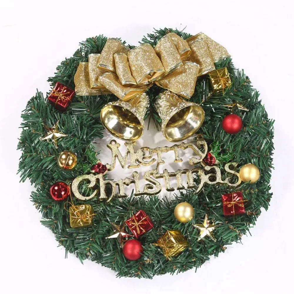Artificial Green Christmas Wreath Garland Holiday Decoration