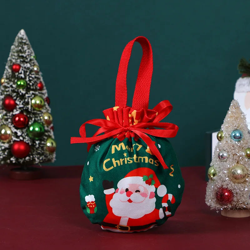Christmas Drawstring Gift Bags