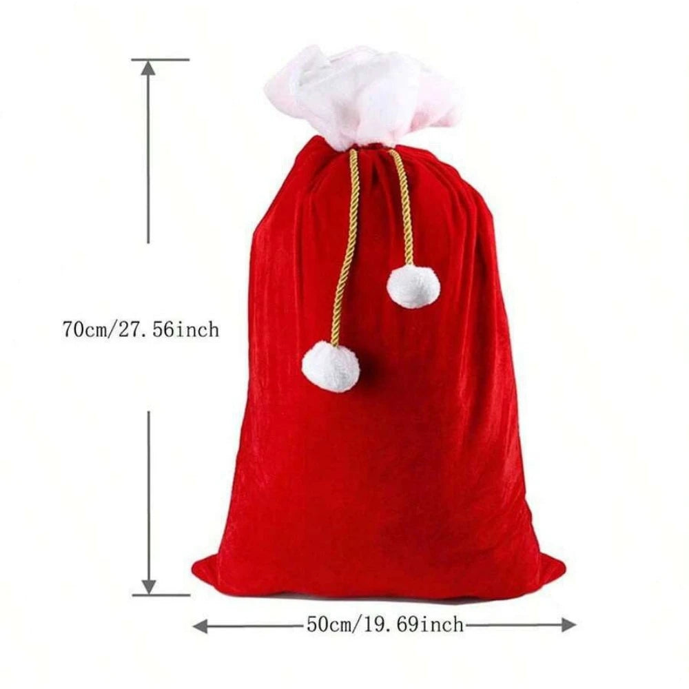 Large Red Santa Backpack Gift Bag