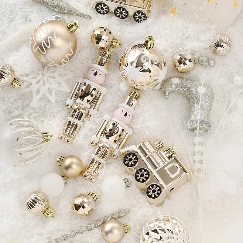 50-Piece Shatterproof Christmas Ball Ornaments Set