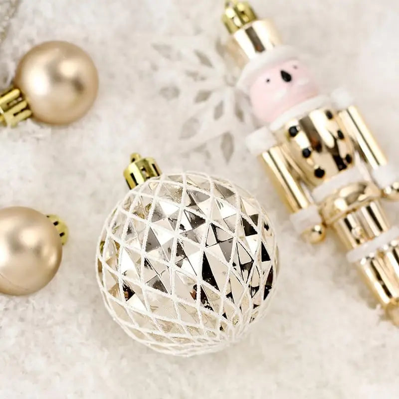 50-Piece Shatterproof Christmas Ball Ornaments Set