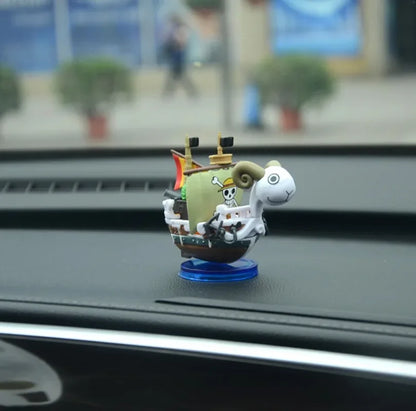 One Piece Thousand Sunny and Going Merry Mini Ship Figures