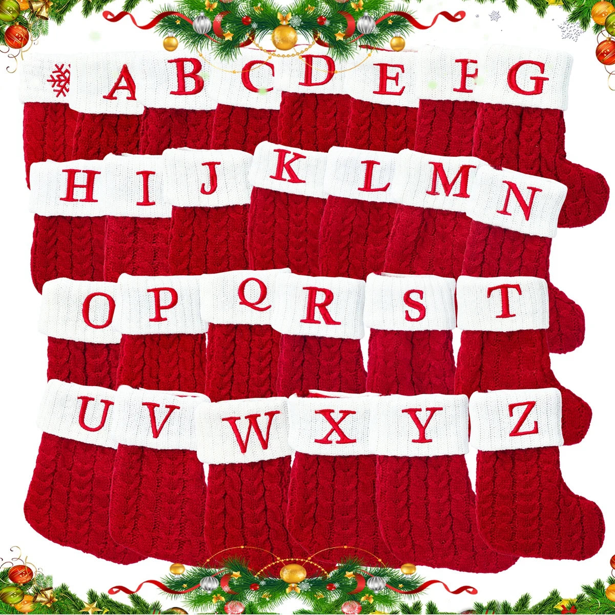 Knitted Christmas Socks