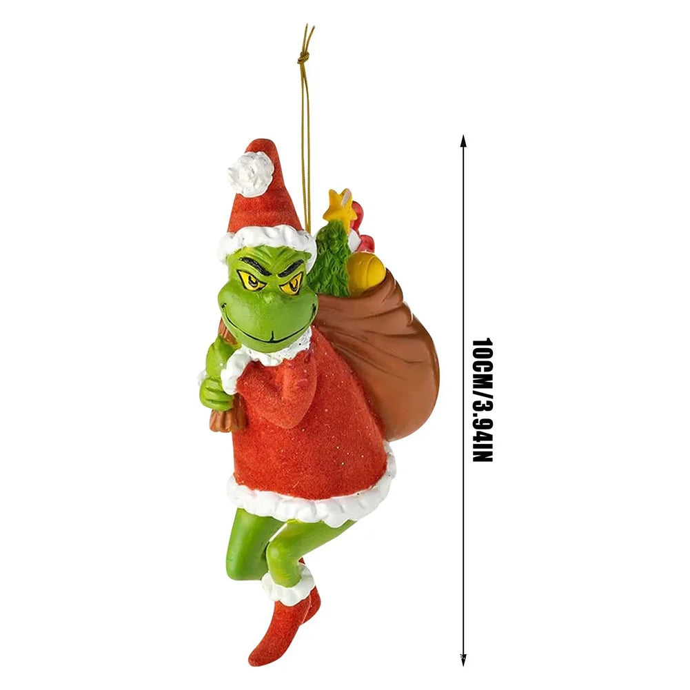 18-Piece Acrylic Green Monster Christmas