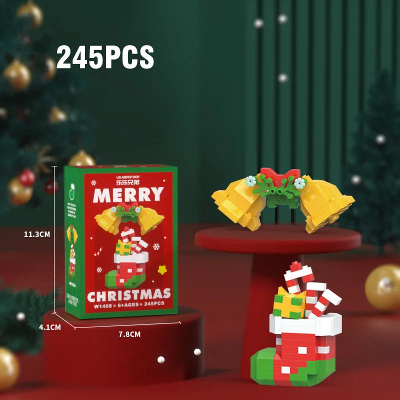 Christmas Micro Building Blocks Set