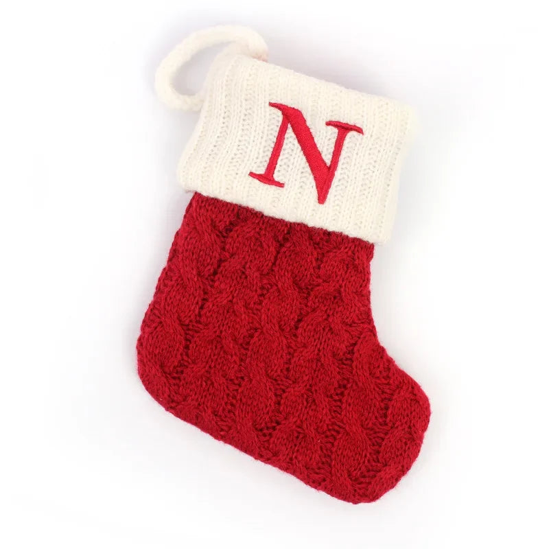Red Knitted Christmas Socks