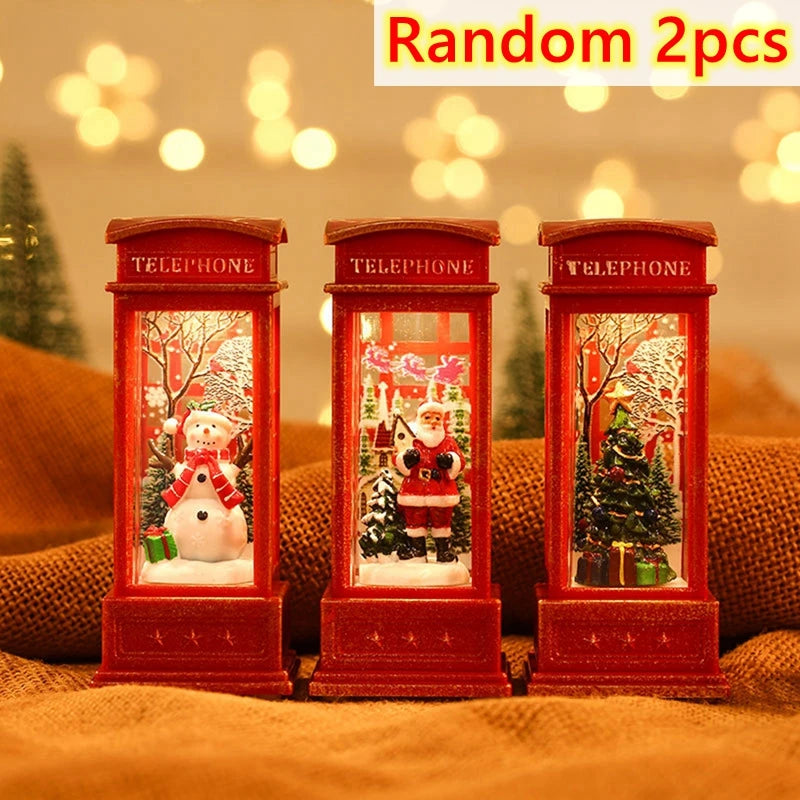 Christmas Phone Booth Light