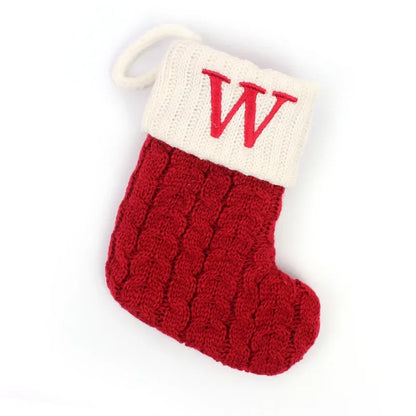 Red Knitted Christmas Socks