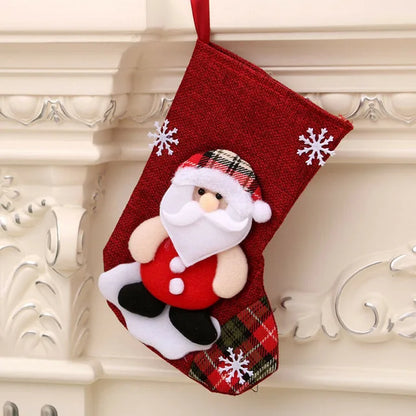 Santa and Elk Christmas Gift Stockings