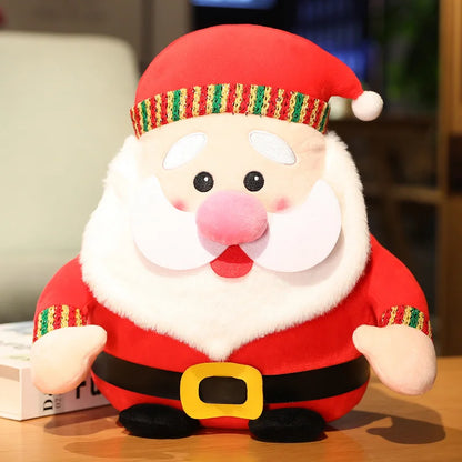 20cm Christmas Plush Dolls Santa Snowman Reindeer Toys