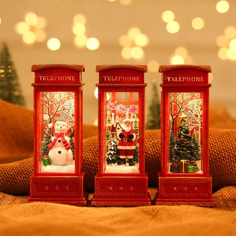 Christmas Phone Booth Light