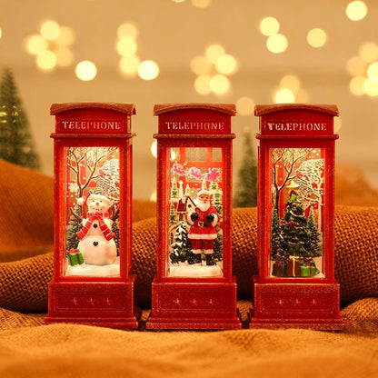 Christmas Phone Booth Light