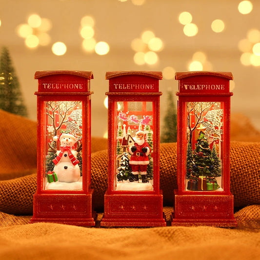 Christmas Phone Booth Light