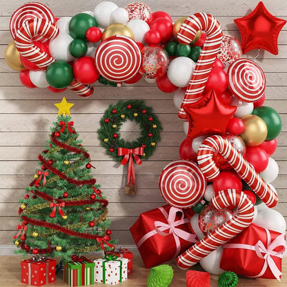 137PCS Christmas Balloon Arch Set