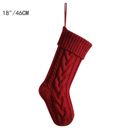 Large Knitted Cotton Christmas Stockings
