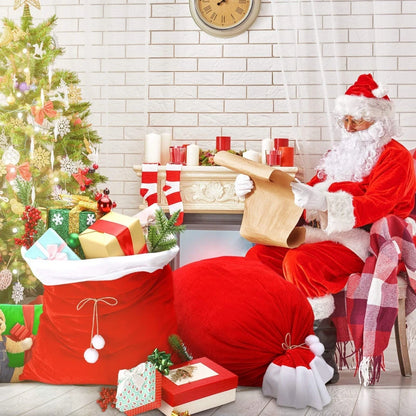 Large Red Santa Backpack Gift Bag