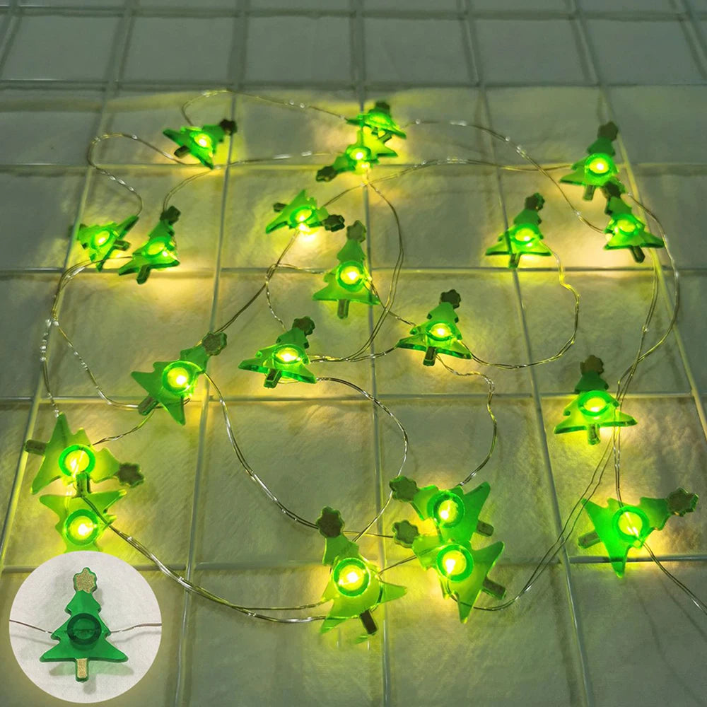 Santa Snowman Christmas LED String Lights