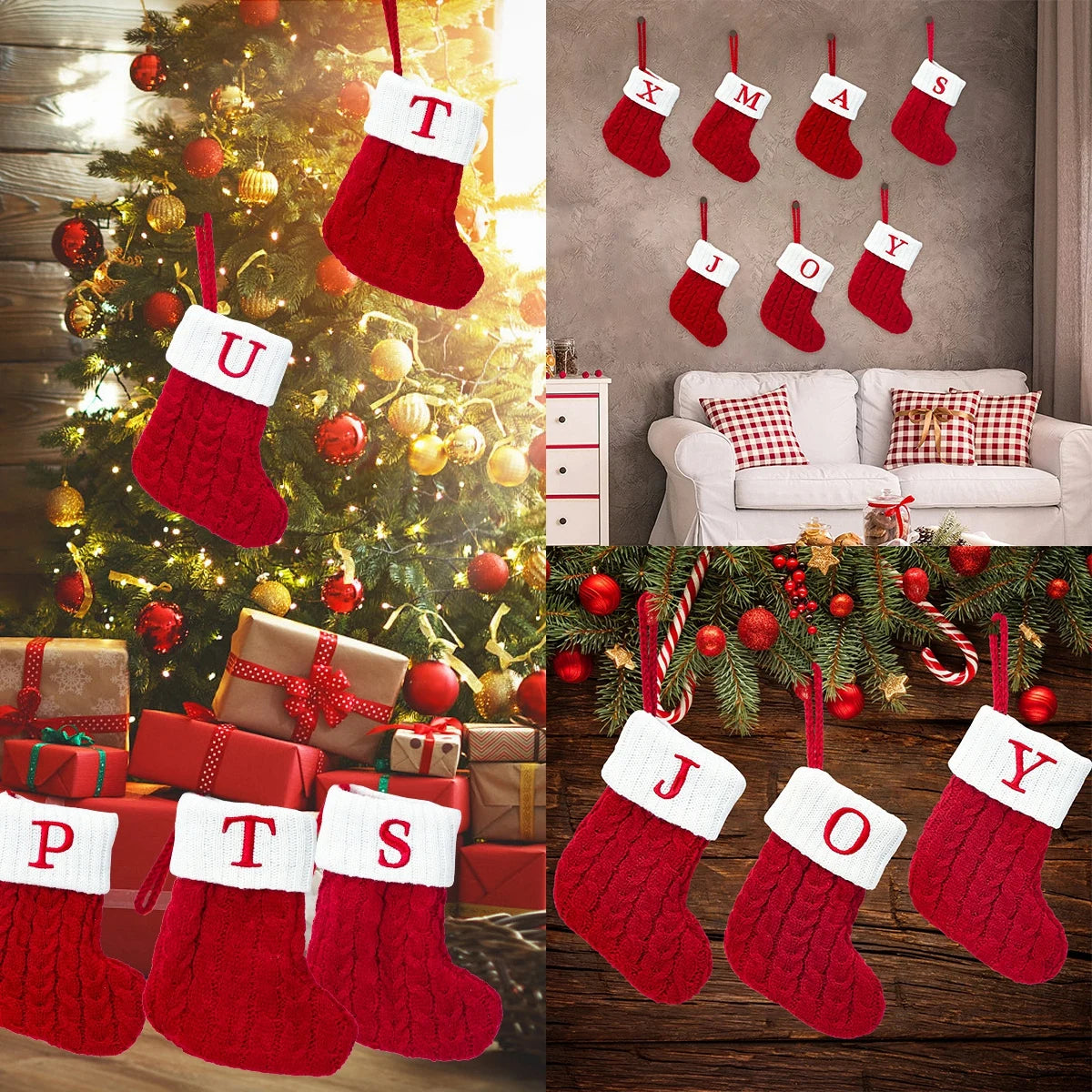 Knitted Christmas Socks