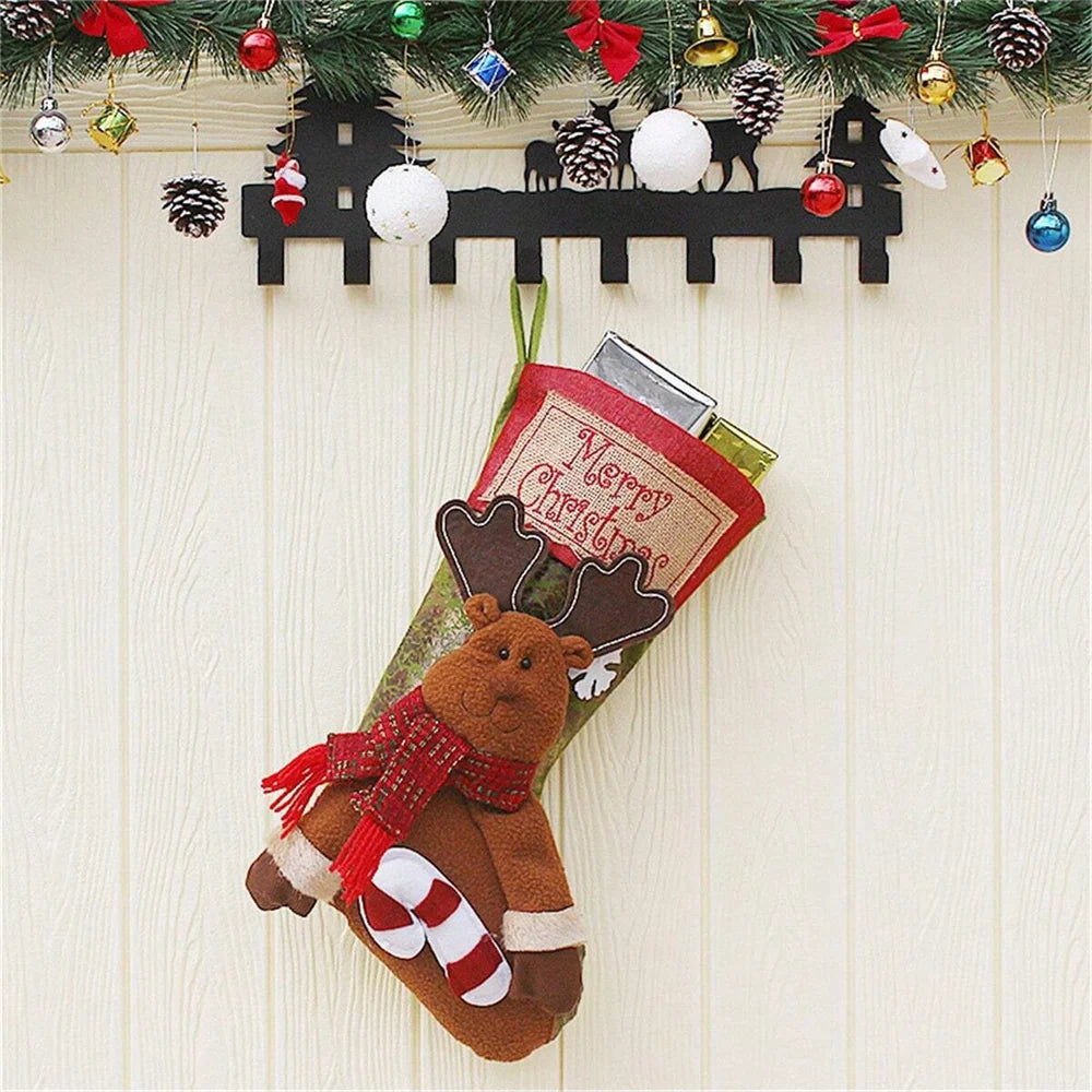 Large Cloth Christmas Stocking Gift Bag