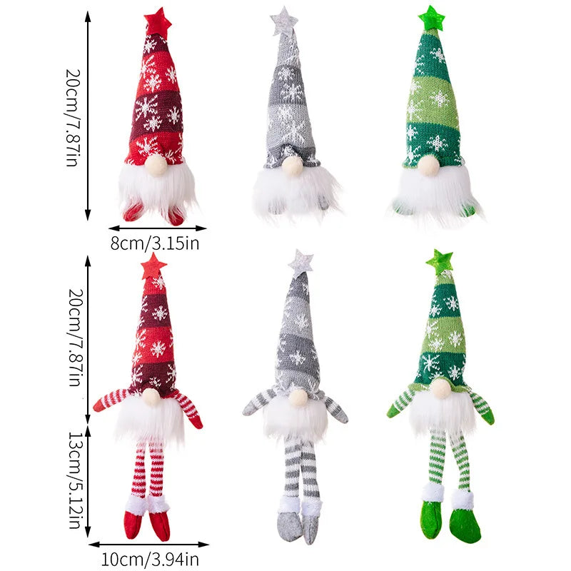 LED Faceless Gnome Doll Christmas Decoration