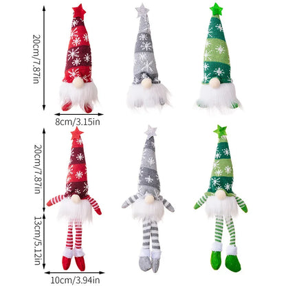 LED Faceless Gnome Doll Christmas Decoration